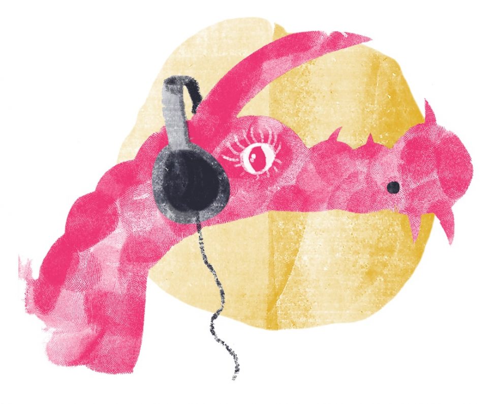 Ilustración, Dragones de Robledo, auriculares